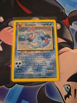 Pokemon TCG Feraligatr Neo Genesis Holo Card 5/111 Unlimited Rare - Image 1
