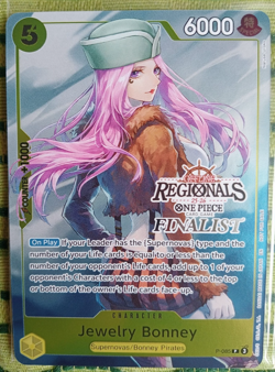Jewelry Bonney P-085 Regional Finalist 2025 Promo Near Mint NM One Piece Card - Image 1