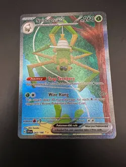 Pokemon TCG Spidops ex Scarlet & Violet 243/198 SIR Full Art English Card - Image 1