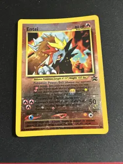 Entei #34 Black Star Promo Reverse Holo Vintage Pokemon Card - Image 1