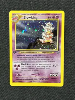 NM Slowking 14/111 1st Edition Neo Genesis Holo Rare Pokemon Card - Image 1