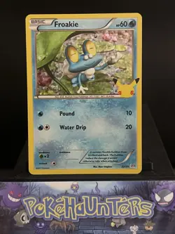 Pokemon Card Froakie 22/25 McDonalds 25th Anniversary Promo Holo Near Mint - Image 1