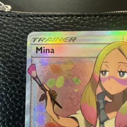 Pokemon TCG Mina Full Art 211/214 Sm-Lost Thunder Holo Card Ultra Rare NM/Mint - Image 3