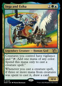 Inga and Esika Light Play, English Magic the Gathering MTG March of the Machine - Image 1