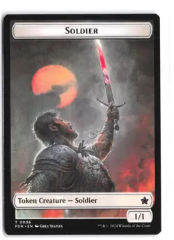 Rabbit // Soldier Double-Sided Token #5 // 6 Foundations NM - Image 2