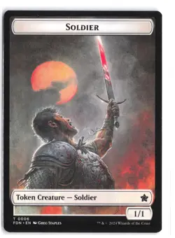 Rabbit // Soldier Double-Sided Token #5 // 6 Foundations NM - Image 2