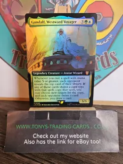 Gandalf, Westward Voyager FOIL - M LTC 0089 - MTG: LOTR - Pack Fresh Ultra Rare - Image 1