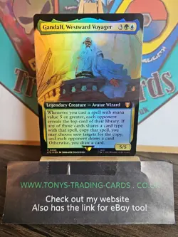 Gandalf, Westward Voyager FOIL - M LTC 0089 - MTG: LOTR - Pack Fresh Ultra Rare - Image 2