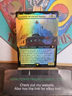 Gandalf, Westward Voyager FOIL - M LTC 0089 - MTG: LOTR - Pack Fresh Ultra Rare - Image 4