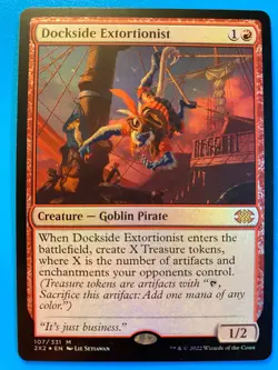MTG 1x FOIL Dockside Extortionist # 107 Double Masters Magic the Gathering x1 NM - Image 1