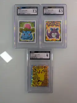 Pokemon Merlin Sticker Series 1- CGC Lot Of 3 - Image 1