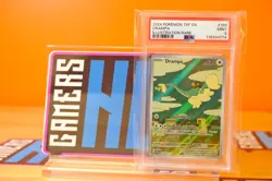 2024 POKEMON TEF EN-TEMPORAL FORCES ILLUSTRATION RARE #184 DRAMPA PSA 9 - Image 1