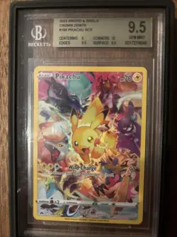 2023 Pokemon Sword & Shield Pikachu Crown Zenith 160/159 Gem Mint - Image 1