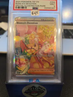 Pokemon Bianca's Devotion Temporal Forces Special Illustration 209/162 PSA 9 - Image 1