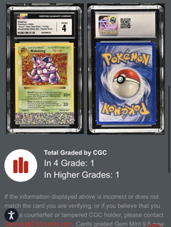 Nidoking Pokemon (1999) Disco Holo Test Print Shadowless Base Set-Partial Print - Image 1
