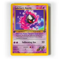 Pokemon - Sabrina's Gastly - 1st Edition - Non Holo - 97/132 - Gym Challenge - Image 1