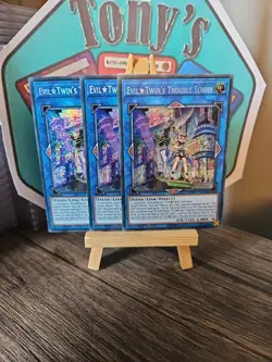 3 X Evil Twin's Trouble Sunny mp22-en216 1st Edition Secret Rare Yu-Gi-Oh! - Image 3