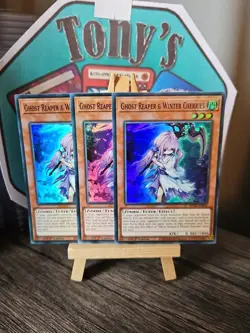 3 X Ghost Reaper & Winter Cherries - MP22-EN256 - Super Rare - 1st Ed - YuGiOh - Image 3