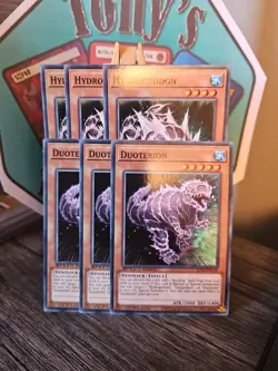 3 x SGX2-ENC03/10 Hydrogeddon & Duoterion Common 1st Edition Mint YuGiOh Playset - Image 1