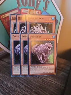3 x SGX2-ENC03/10 Hydrogeddon & Duoterion Common 1st Edition Mint YuGiOh Playset - Image 2