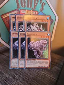 3 x SGX2-ENC03/10 Hydrogeddon & Duoterion Common 1st Edition Mint YuGiOh Playset - Image 4