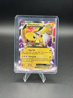 Pokemon Pikachu EX XY84 Black Star Promo Ultra Rare Holo Card NM Condition - Image 1