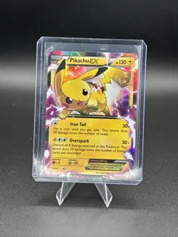 Pokemon Pikachu EX XY84 Black Star Promo Ultra Rare Holo Card NM Condition - Image 2