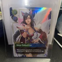 Ahri Riftbound English Promo card 255/298 PRERELEASE League Of Legends Foil - Image 1