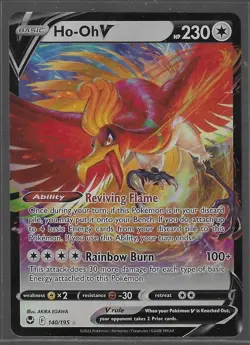 Pokemon Silver Tempest Ho-Oh V Ultra Rare Card 140/195 NM - Image 1