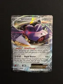 Pokemon TCG Genesect EX Ultra Rare Card 64/124 XY Fates Collide - Image 1