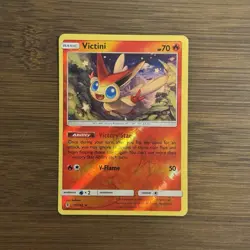 Victini Reverse Holo 10/145 LP Rare Guardians Rising 2017 Pokemon Card - Image 1