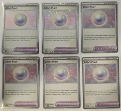 6 Card Lot Lillie's Pearl 151/159 Holo Premium Tournament Collection Promo NM - Image 1