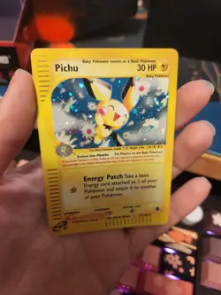 Pichu 22/165 Expedition Base Set Holo Rare Pokemon Trading Card Game - Image 2