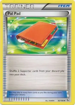 2x (XY02-092) Pal Pad (U) Pokemon XY FlashFire Card # 92 - Image 1