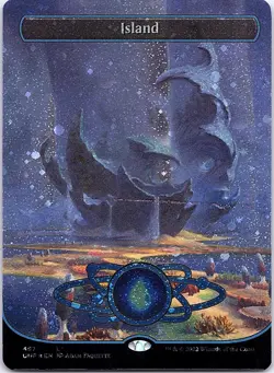 Island () (Borderless) (Galaxy Foil) 487 Unfinity L LP - Image 1