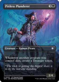 FOIL Pitiless Plunderer (Borderless) - Special Guests (SPG) - Image 1
