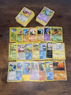 140+ VINTAGE & MID ERA POKEMON CARD LOT - ALL HP OR DAMAGED - JUNK FOR CRAFTS - Image 2