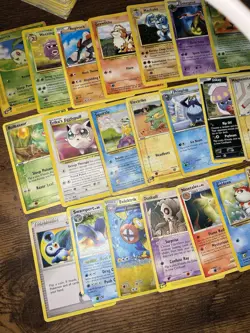 140+ VINTAGE & MID ERA POKEMON CARD LOT - ALL HP OR DAMAGED - JUNK FOR CRAFTS - Image 3