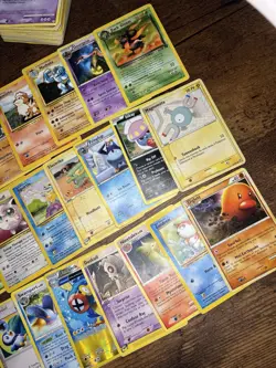 140+ VINTAGE & MID ERA POKEMON CARD LOT - ALL HP OR DAMAGED - JUNK FOR CRAFTS - Image 4