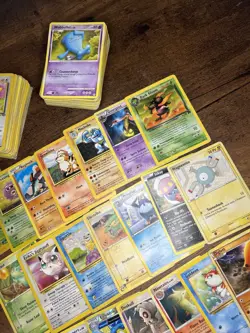 140+ VINTAGE & MID ERA POKEMON CARD LOT - ALL HP OR DAMAGED - JUNK FOR CRAFTS - Image 5