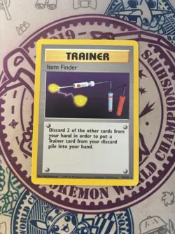 Item Finder 074/102 Base Set Unlimited Rare Pokemon TCG - Image 3