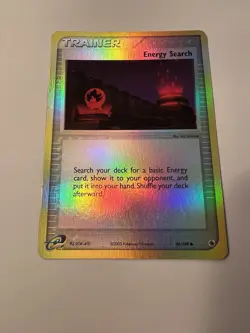 Pokemon TCG Energy Search 90/109 Reverse Holo Near Mint Condition - Image 1