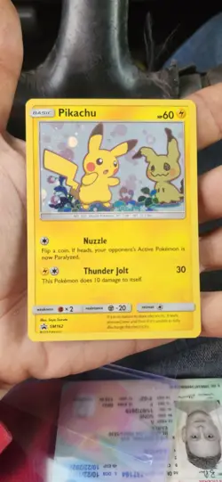 Pokemon TCG Pikachu SM162 Team Up Holo Blister NM/Mint Condition - Image 1
