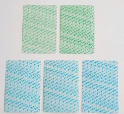 🔥Vintage 1995 Pokemon Bandai Carddass Lot of 5 NMOB! BLUE/GREEN backs🔥flawless - Image 4