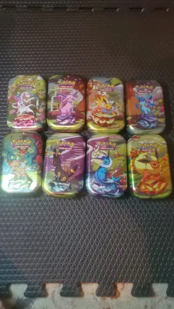 Pokemon Mini Tins Empty, No Pack, Prismatic, Mega, Black And White - Image 2