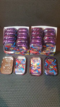 Pokemon Mini Tins Empty, No Pack, Prismatic, Mega, Black And White - Image 3