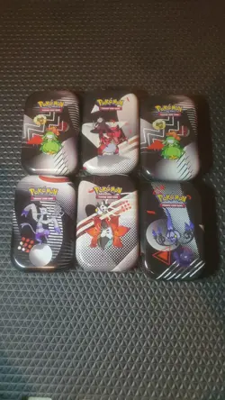 Pokemon Mini Tins Empty, No Pack, Prismatic, Mega, Black And White - Image 4