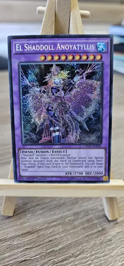 Yugioh-El Shaddoll Anoyatyllis-Secret Rare-1st Edition-CROS EN044 1st Edition - Image 3