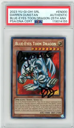 PSA Darren Dunstan Blue-Eyes Toon Dragon SRL-EN000 Spell Ruler 25th Anniversary - Image 1