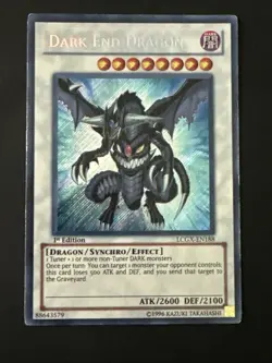 Yu-Gi-Oh! Dark End Dragon LCGX-EN188 Secret Rare 1st Edition NM Condition - Image 1